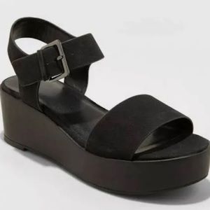 A New Day™ Black Platform Sandals